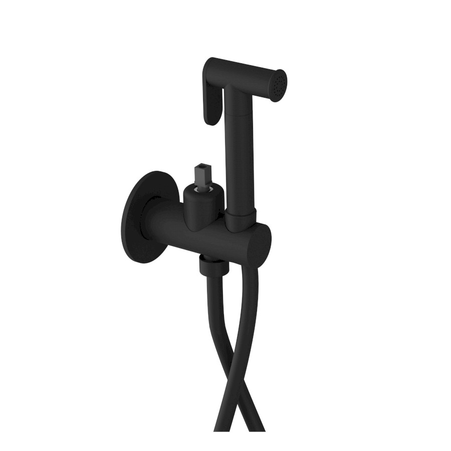 UT013B-1 (57410) ULTRAMIX tělo podomítkové bidetové baterie se Stop sprškou, kulatá, černá mat UT013B-1