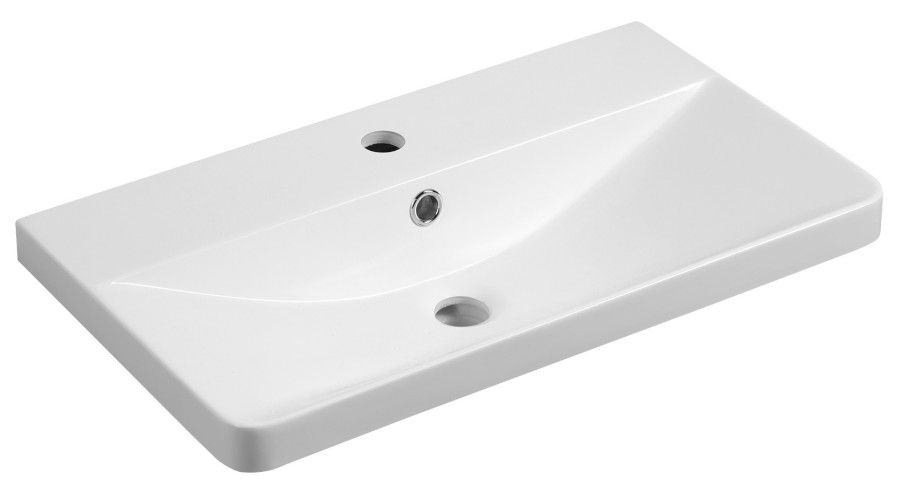 SN610 (58600) SEN umyvadlo nábytkové, litý mramor, 61x35cm, bílá SN610
