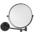 X-ROUND BLACK E kosmetické zrcátko závěsné, Ø 200mm, oboustranné, černá mat XR010B