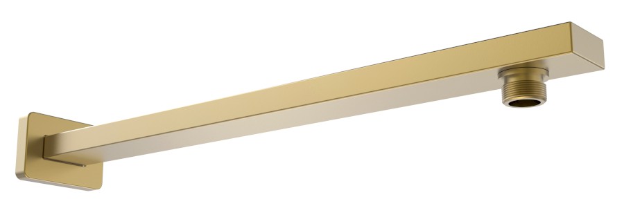 Sprchové ramínko hranaté nízké, 380mm, zlato mat SL119