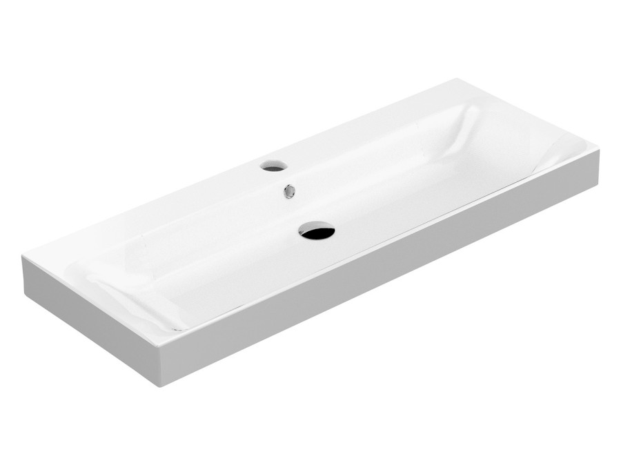353401 (7807) CENTO keramické umyvadlo 120x45cm, bílá 353401
