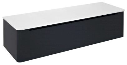 KERALA umyvadlová skříňka 140x35x47,5cm, 1x zásuvka, antracit matný KR140-3434