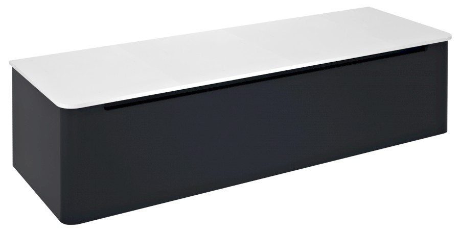 KR140-3434 (58764) KERALA umyvadlová skříňka 140x35x47,5cm, 1x zásuvka, antracit matný KR140-3434