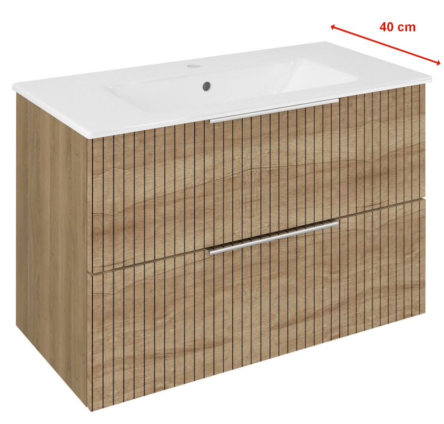 CR792-2322 (59358) CIRASA STRIP umyvadlová skříňka 78x54x39cm, dub alabama CR792-2322