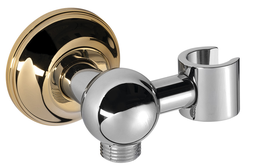 ANTEA držák sprchy s vyústěním, chrom/zlato 981R2