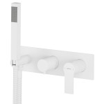 XA53/14 (50871) PAX podomítková sprchová/vanová baterie s ruční sprchou, 3 výstupy, bílá mat XA53/14