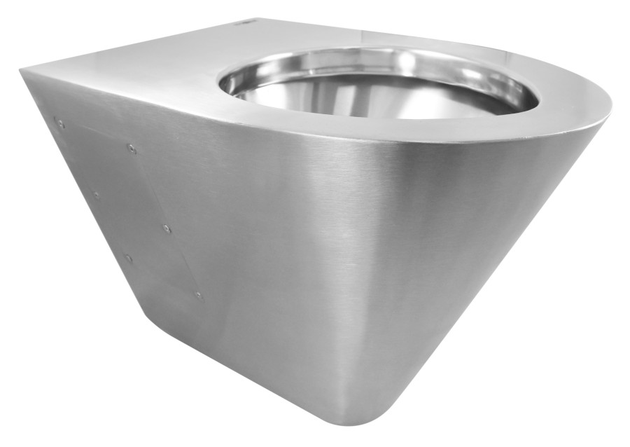 Závěsná WC mísa 380x300x550 mm, nerez mat 13018.S