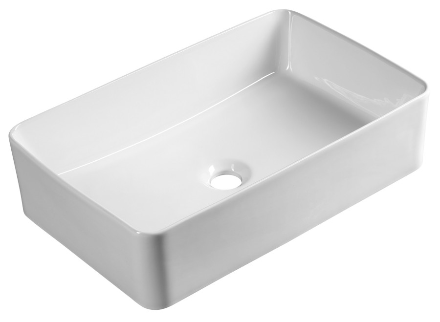 54331 (58297) Keramické umyvadlo na desku, 54x33cm, bílá 54331
