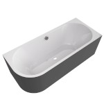 VIVA R MONOLITH asymetrická vana 180x75x60cm, bílá/carina 72129M.41