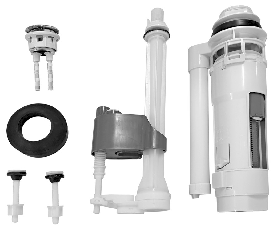 NDVR038-1 (51879) Splachovací souprava s DUAL tlačítkem, spodní napouštění 1/2