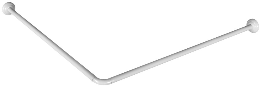 AC9090 (26112) Závěsová tyč rohová 90x90cm, hliník, bílá AC9090