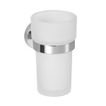 WS004 (56788) LARISSA sklenka, mléčné sklo, chrom WS004