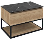 CG008-2222 (52925) SKARA umyvadlová skříňka 80x50x45cm, černá mat/dub alabama CG008-2222