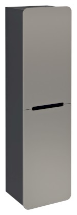 KR350-4334 (58774) KERALA skříňka vysoká 38x143x32cm, 2x dvířka, levá/pravá, agila/antracit matný KR350-4334