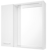 45021S (60018) ZOJA/KERAMIA FRESH STRIP galerka s LED osvětlením, 60x60x14cm, levá, bílá 45021S