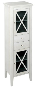 CROSS skříňka vysoká 49x170x39cm, pravá, starobílá CR213