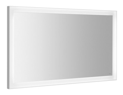 FLUT zrcadlo s LED podsvícením 120x70cm, bílá FT120
