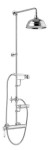 VIENNA sprchový sloup s pákovou baterií, mýdlenka, 1267mm, chrom VO139