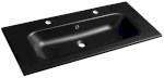 SD101B-2 (52744) SIDRA dvojumyvadlo, litý mramor, 101x46cm, černá mat SD101B-2