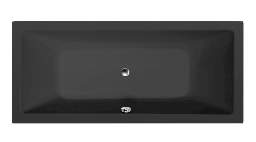 71710.21 (52572) KRYSTA obdélníková vana 180x80x39cm, černá mat 71710.21