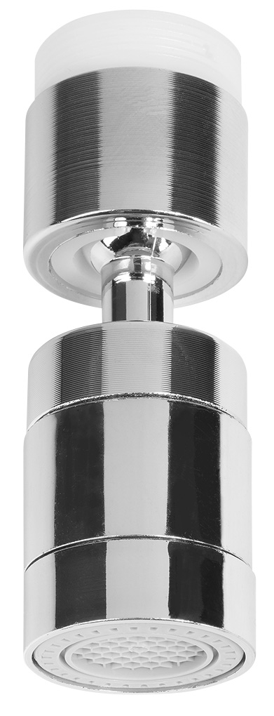 B006 (60513) Perlátor s kloubem a přepínačem, redukce M22x1 a M24x1, ABS/chrom B006