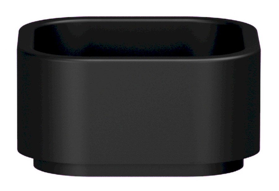 HAKO keramické umyvadlo na desku 30x30cm, černá mat 554331