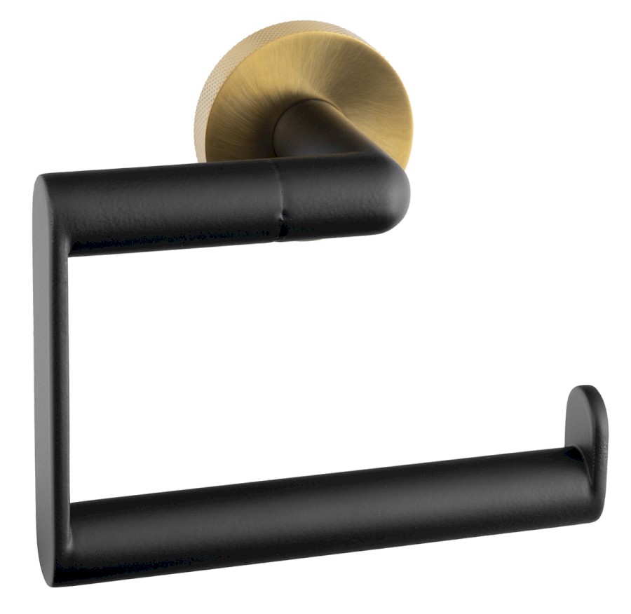 WS017BG (59060) LARISSA držák toaletního papíru, černá/zlato mat WS017BG