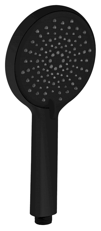 Ruční masážní sprcha, 3 režimy sprchování + režim oplach, silikon trysky, průměr 120mm, ABS/černá mat 1204-51B