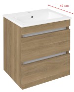 EZ492-2525 (60268) EZARA umyvadlová skříňka 48x54x39cm, dub cuneo EZ492-2525