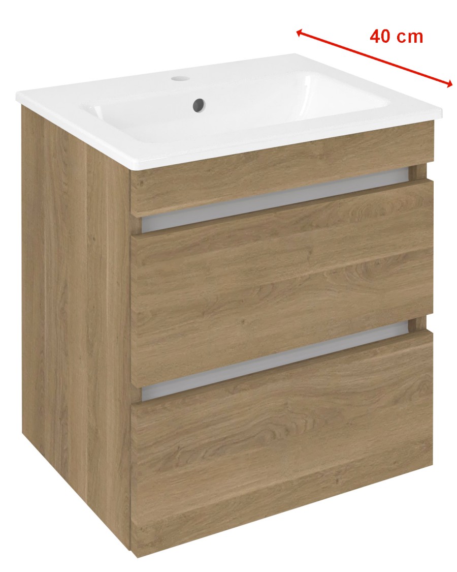 EZ492-2525 (60268) EZARA umyvadlová skříňka 48x54x39cm, dub cuneo EZ492-2525