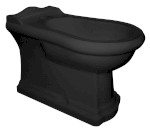 102231 (52016) RETRO bidet stojící 39x61cm, černá mat 102231