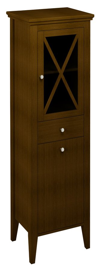 CROSS skříňka vysoká s prádelním košem 49x170x39cm, pravá, buk CR315