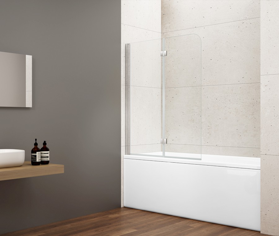 GN1190 (52977) LORO vanová zástěna skládací 900mm, čiré sklo GN1190