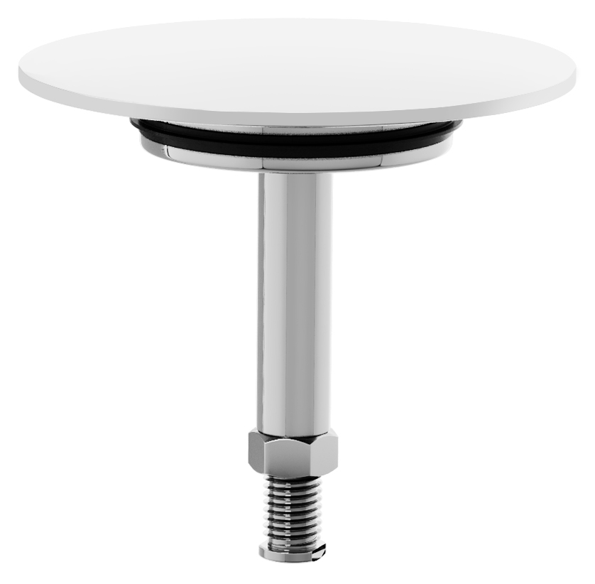 Zátka výpusti vanové soupravy, ABS/bílá 71841.10