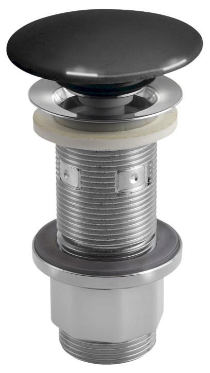 Umyvadlová výpust 5/4“, click-clack, betonová zátka, 10-80mm, antracit pololesk AS916