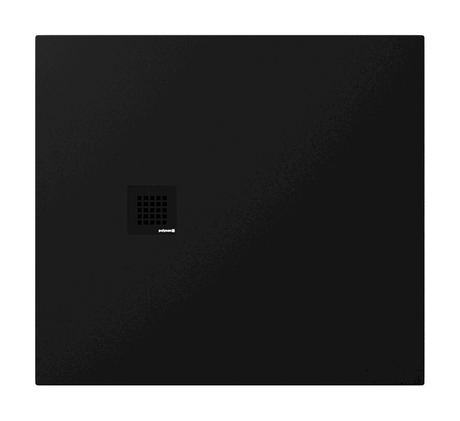 TRENECA vanička z litého mramoru s možností úpravy rozměru, 100x90cm, černá mat 84306.21