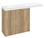 LATUS VI umyvadlová skříňka 50x50x22cm, levá, dub alabama LT615-2222