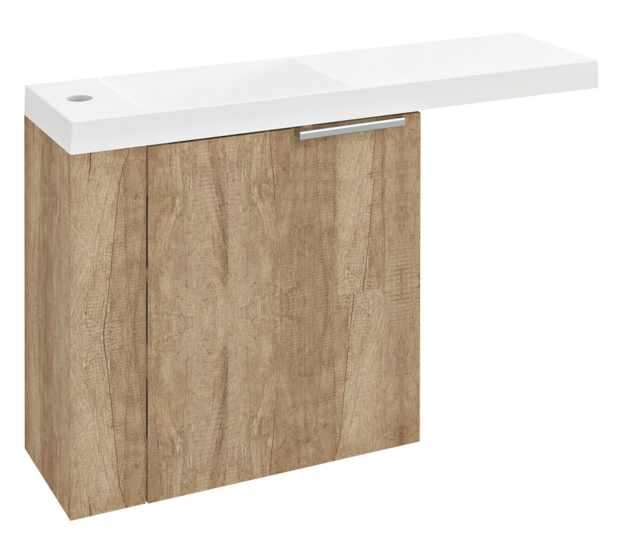LT615-2222 (50632) LATUS VI umyvadlová skříňka 50x50x22cm, levá, dub alabama LT615-2222