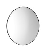 AWB060 (55517) AROWANA kulaté zrcadlo v rámu ø 60cm, černá mat AWB060