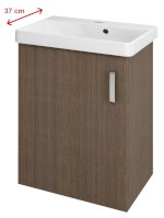 THEIA umyvadlová skříňka 50,9x70x35cm, 1x dvířka, levá, borovice rustik TH057-1616