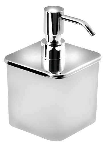 FLORI dávkovač mýdla s pumpičkou, chrom NDRF019