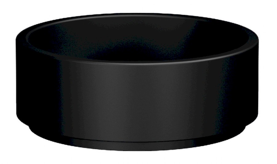 554131 (62030) OKE keramické umyvadlo na desku, Ø 40cm, černá mat 554131