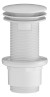 Umyvadlová výpust 5/4“, neuzavíratelná, velká zátka, 10-80mm, ABS/bílá CV1232W