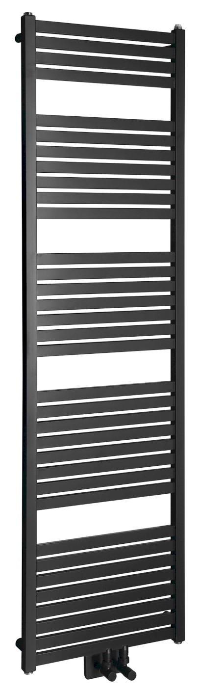 TONDI otopné těleso rovné 450x1690 mm, středové připojení, černá mat DT446T