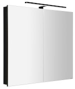 GRETA galerka s LED osvětlením, 81x70x14cm, černá mat GR085-0035