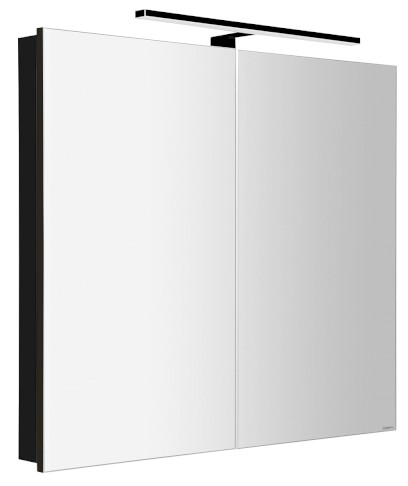 GRETA galerka s LED osvětlením, 81x70x14cm, černá mat GR085-0035