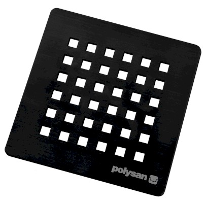 FLEXIA čtvercová krytka sifonu, černá 73247