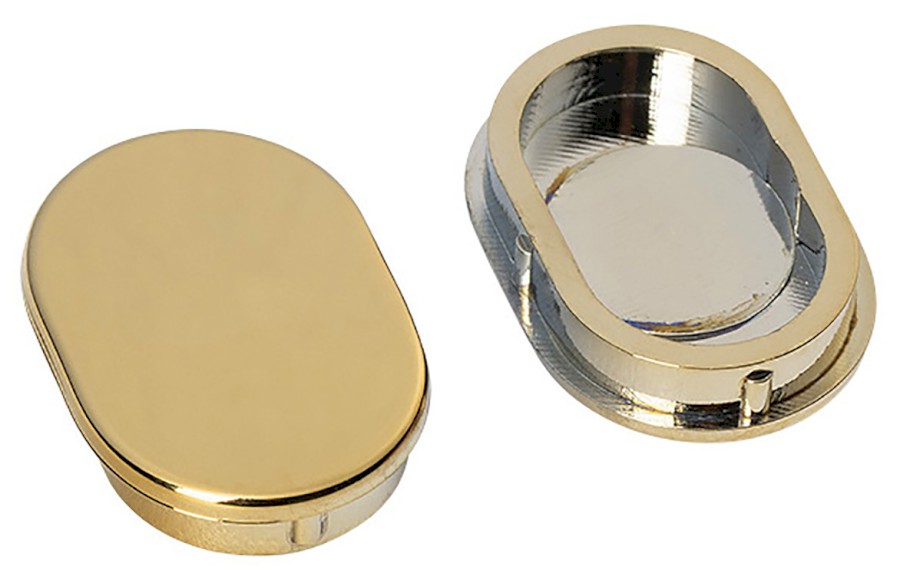 Oválná krytka vzpěry, zlato mat (2ks v balení) NDES01G