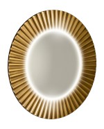 PD754 (60429) PRIDE STRIP kulaté zrcadlo s LED osvětlením v rámu ø 75cm, bronz PD754