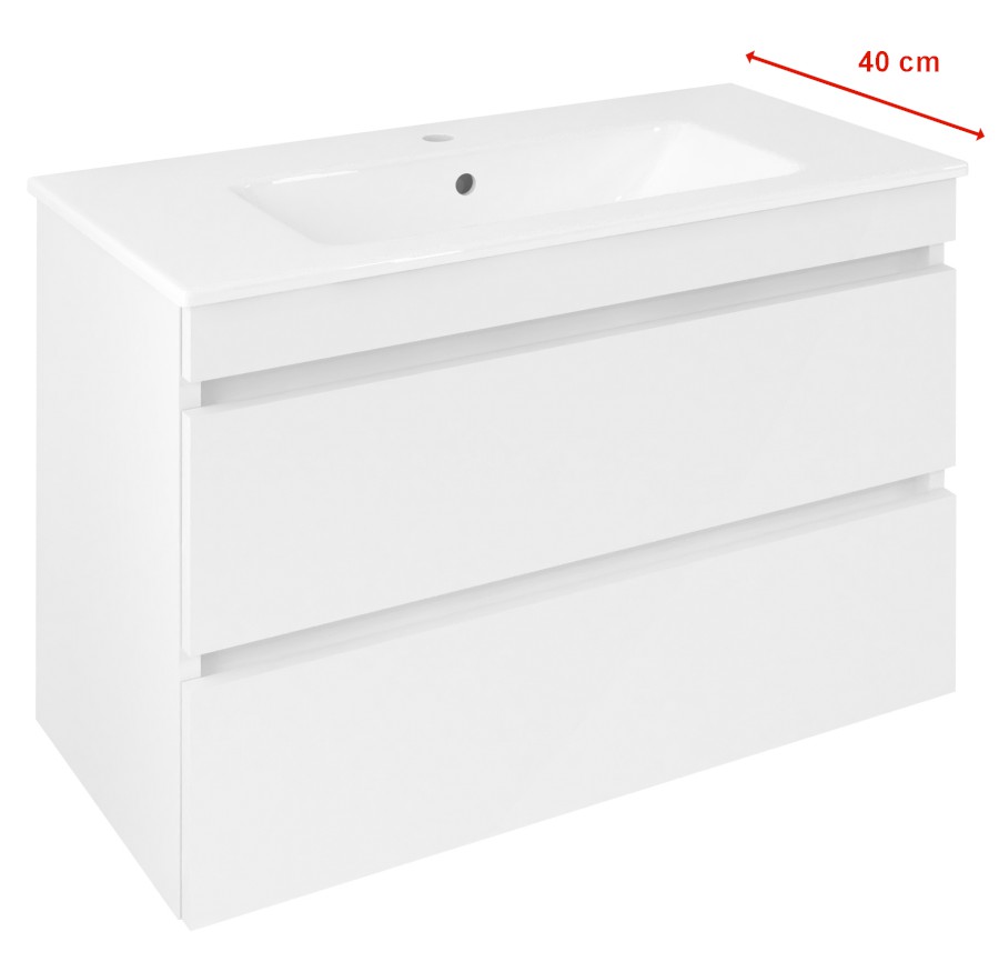 EZ792-3030 (60288) EZARA umyvadlová skříňka 78x54x39cm, bílá lesk EZ792-3030